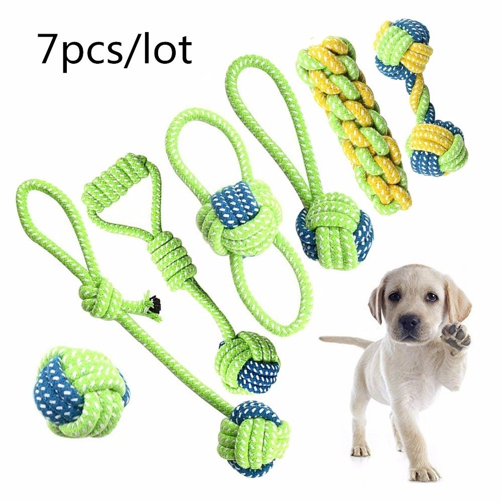 Dog-Toys-Rope-Cotton-Chew-Tooth-Cleaning-Knot-Ball-Dog-Toys-Bite-Resistant-Pet-Toys-Ball